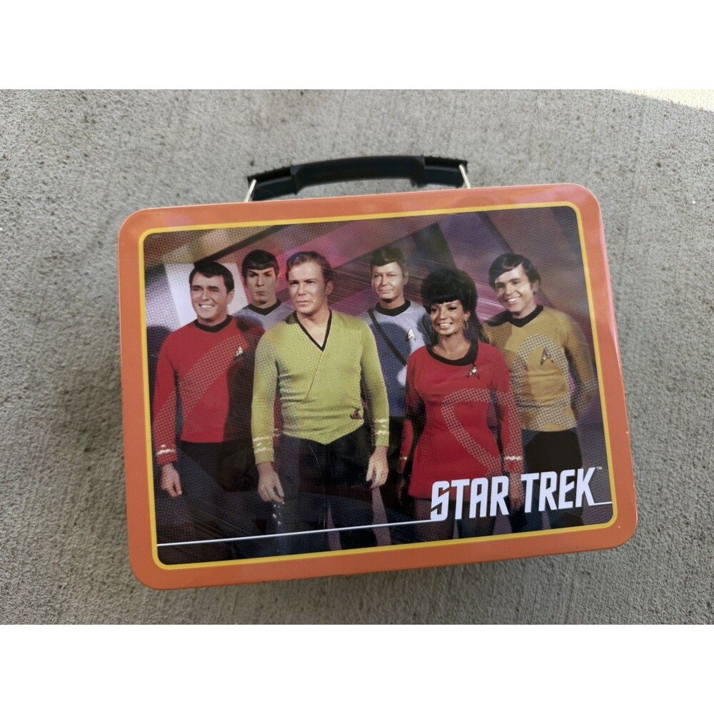 Star Trek The Original Series Tin Tote Metal Lunchbox Beam Me Up 2009